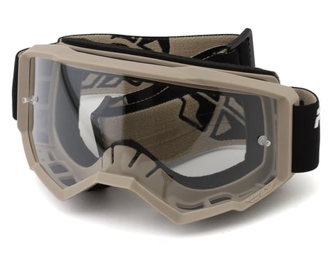 Fly Racing Focus Goggles (Black/Khaki) (Clear Lens)