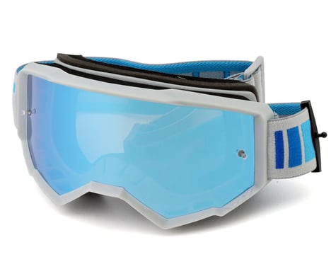 Fly Racing Zone Goggle (Silver/Blue/Blue Mirror Lens)