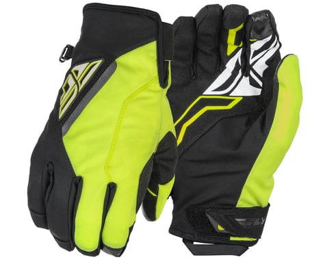 Fly Racing Title Winter Gloves (Black/Hi-Vis) (XL)