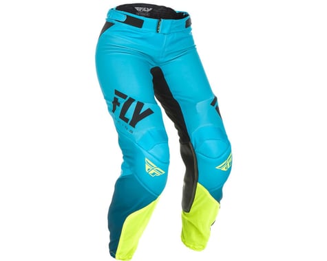 Fly Racing Women's Lite Race Pants (Blue/Hi-Vis) (9/10)