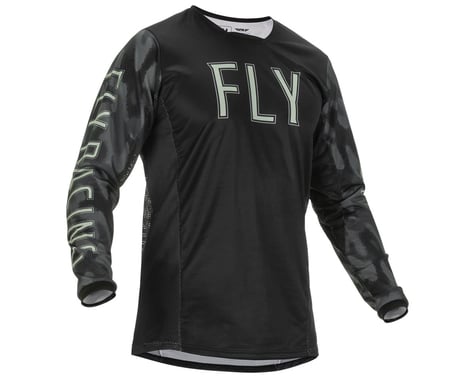 Fly Racing Kinetic S.E. Tactic Jersey (Black/Grey Camo) (S)