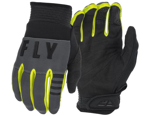 Fly Racing Youth F-16 Gloves (Grey/Black/Hi-Vis) (Youth 3XS)