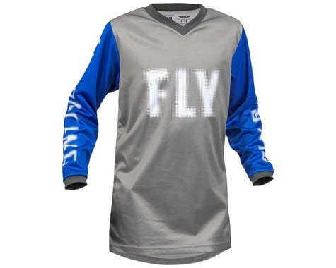 Fly Racing Youth F-16 Jersey (Grey/Blue) (Youth M)