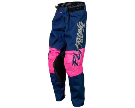 Fly Racing Youth Kinetic Khaos Pants (Pink/Navy/Tan) (20)