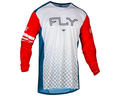 Fly Racing Youth Rayce Long Sleeve Jersey (Red/White/Blue) (Youth L)