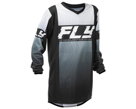 Fly Racing Youth F-16 Jersey (Black/White) (Youth XL)