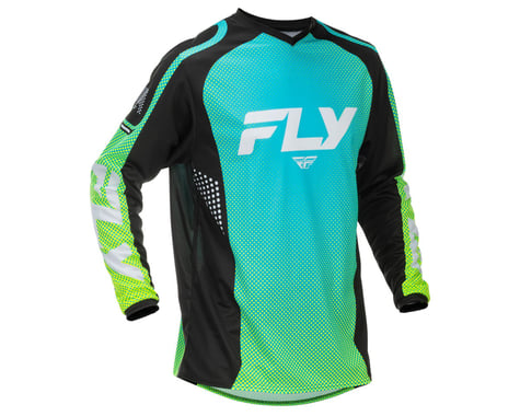 Fly Racing F-16 Jersey (Aqua/Black/White) (L)