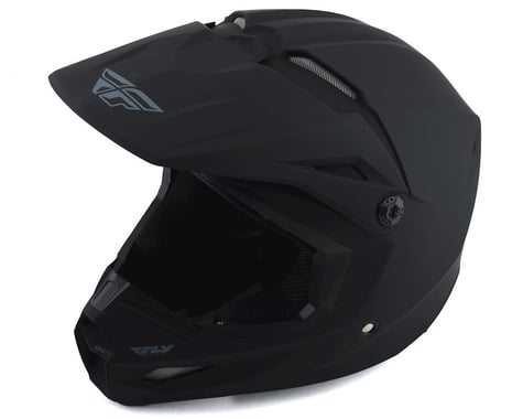 Fly Racing Kinetic Solid Helmet (Matte Black) (L)
