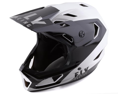 Fly Racing Rayce Youth Helmet (Black/White) (Youth M)