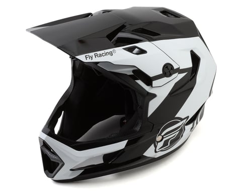 Fly Racing Rayce Full Face Helmet (Black/White/Grey) (M)