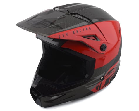 Fly Racing Kinetic K120 Helmet (Red/Black/Grey) (L)