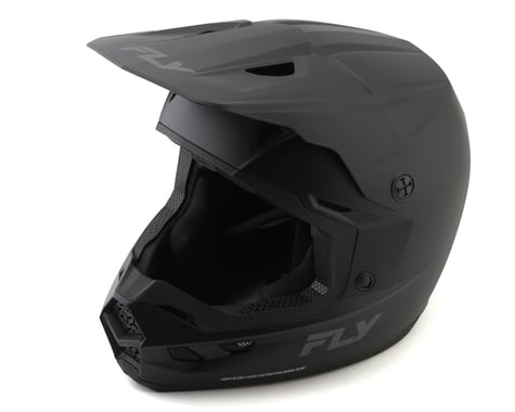 Fly Racing Youth Kinetic Solid Helmet (Matte Black) (Youth L)