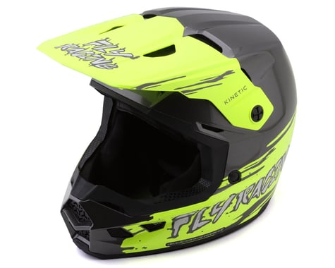 Fly Racing Youth Kinetic Surge Helmet (Grey/Hi-Vis) (Youth S)