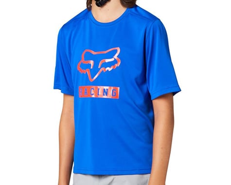 Fox Racing Youth Ranger Short Sleeve Jersey (Blue) (Youth L)