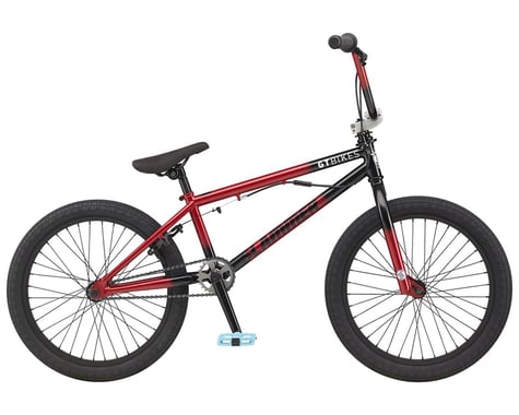 GT 2021 Slammer BMX Bike (20" Toptube) (Satin Black/Gloss Red Fade)
