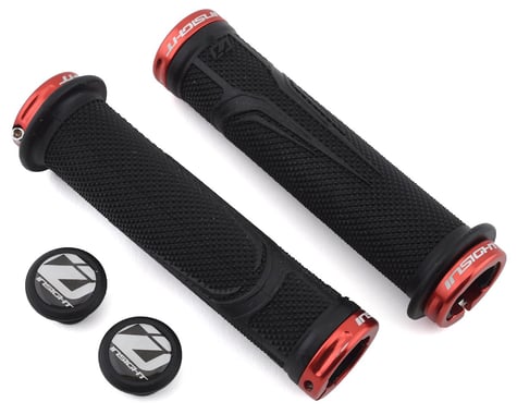 INSIGHT C.O.G.S Lock-On Grips (Black/Red) (145mm)