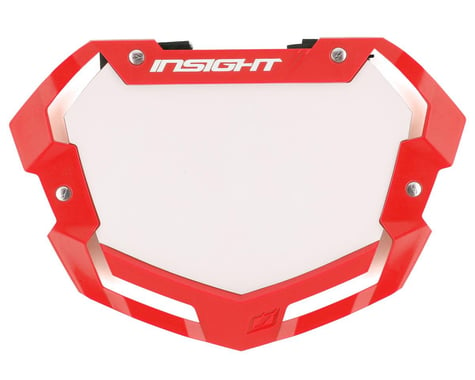 INSIGHT Pro 3D Vision Number Plate (Red/White) (Pro)