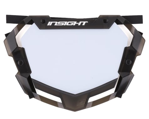 INSIGHT Pro 3D Vision Number Plate (Translucent Black/White) (Pro)