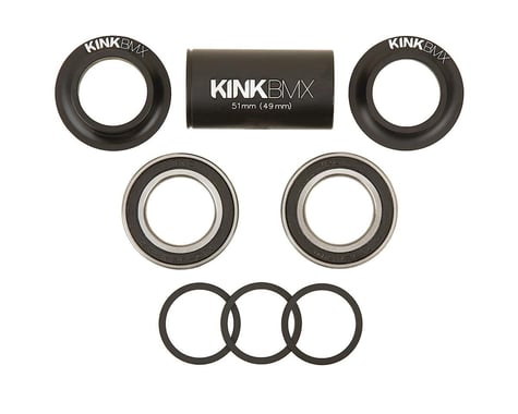 Kink Mid Bottom Bracket (Matte Black) (24mm)