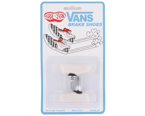 Kool Stop Vans Brake Pads (Threaded) (White) (Pair)