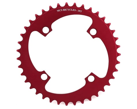 MCS 4-Bolt Chainring (Red) (39T)