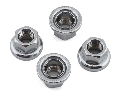 MCS Spinner Hub Axle Nuts Chrome (3/8") (10mm) (Set of 4)