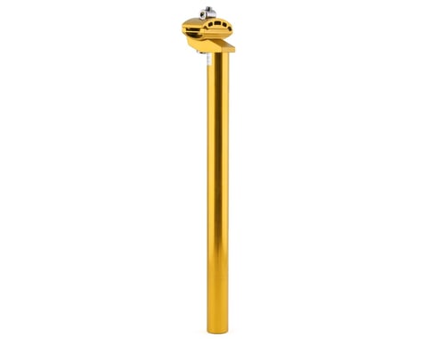 MCS Micro-Adjust Smooth Seat Post (Gold) (25.4mm) (350mm)