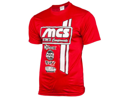 MCS Short Sleeve Jersey T-Shirt (Red) (S)