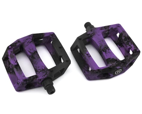 Mission Impulse PC Pedals (Black/Purple Splash) (9/16")