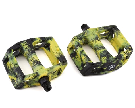 Mission Impulse PC Pedals (Black/Yellow Splash) (9/16")