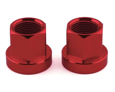 Mission Alloy Axle Nuts (Red) (14 x 1mm)