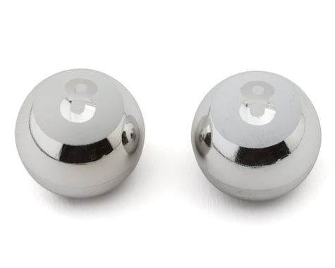 MotoKing 8-Ball Alloy Valve Caps (Schrader) (Chrome)