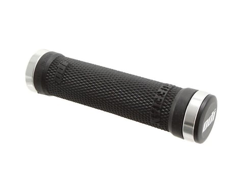 ODI Ruffian Lock-On Grips (Black/Silver) (130mm)