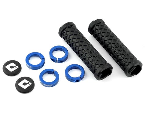 ODI Vans Flangless Lock-On Grips (Black/Blue)