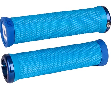 ODI Elite Motion Lock-On Grips (Light Blue/Blue)