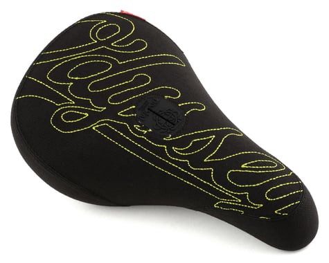 Odyssey Big Stitch Pivotal Seat (Fat) (Black Denim/Fluorescent Yellow)