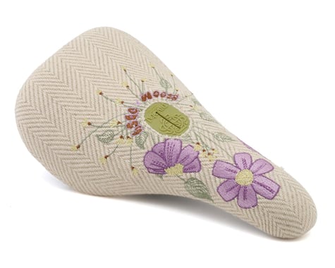 Odyssey X Bloom BMX Pivotal Seat (V2 Cream Corduroy/Flowers) (Slim)