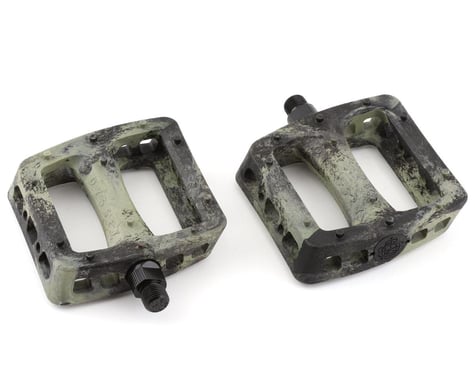 Odyssey Twisted Pro PC Pedals (Army Green/Black Swirl) (Pair) (9/16")