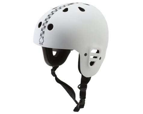 Pro-Tec x Fit Checkered Full Cut Certified Helmet (Light Grey) (M)