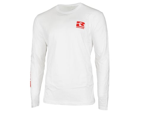 Redline Logo Long Sleeve T-Shirt (White) (M)