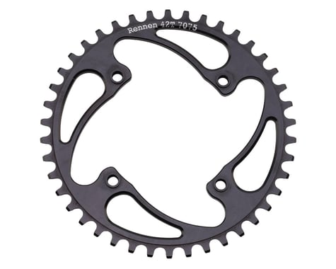 Rennen Threaded 4-Bolt Chainring (Black) (42T)