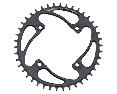 Rennen Threaded Decimal 4-Bolt Chainring (Black) (42.2T)
