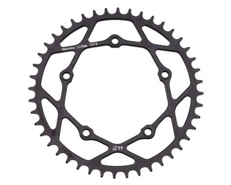 Rennen Pentacle Threaded Decimal Chainring (Black) (44.2T)