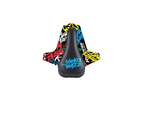 Reverse Components Nico Vink Shovel and Shred Saddle (Black/Light Blue) (127mm)