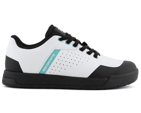 Ride Concepts Women's Hellion Elite Flat Pedal Shoe (White/Aqua) (6)
