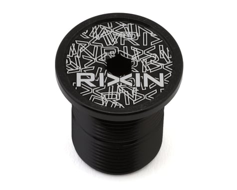 Rixin Fork Top Cap Bolt (Black) (24 x 1.5mm)