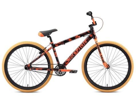 SE Bikes 2021 Blocks Flyer 26" BMX Bike (Orange Camo) (22" TopTube)
