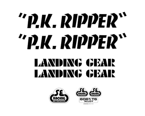 SE Bikes PK Ripper Decal Set (Black)