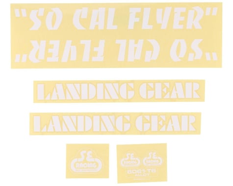 SE Racing So Cal Flyer Decal Set (White)