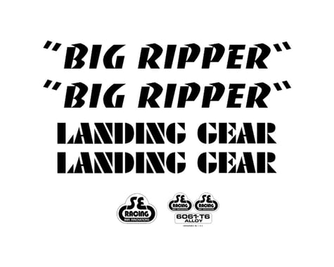 SE Bikes Big Ripper Decal Set (Black)